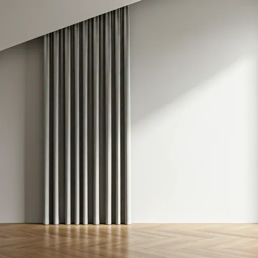 Скошенные шторы