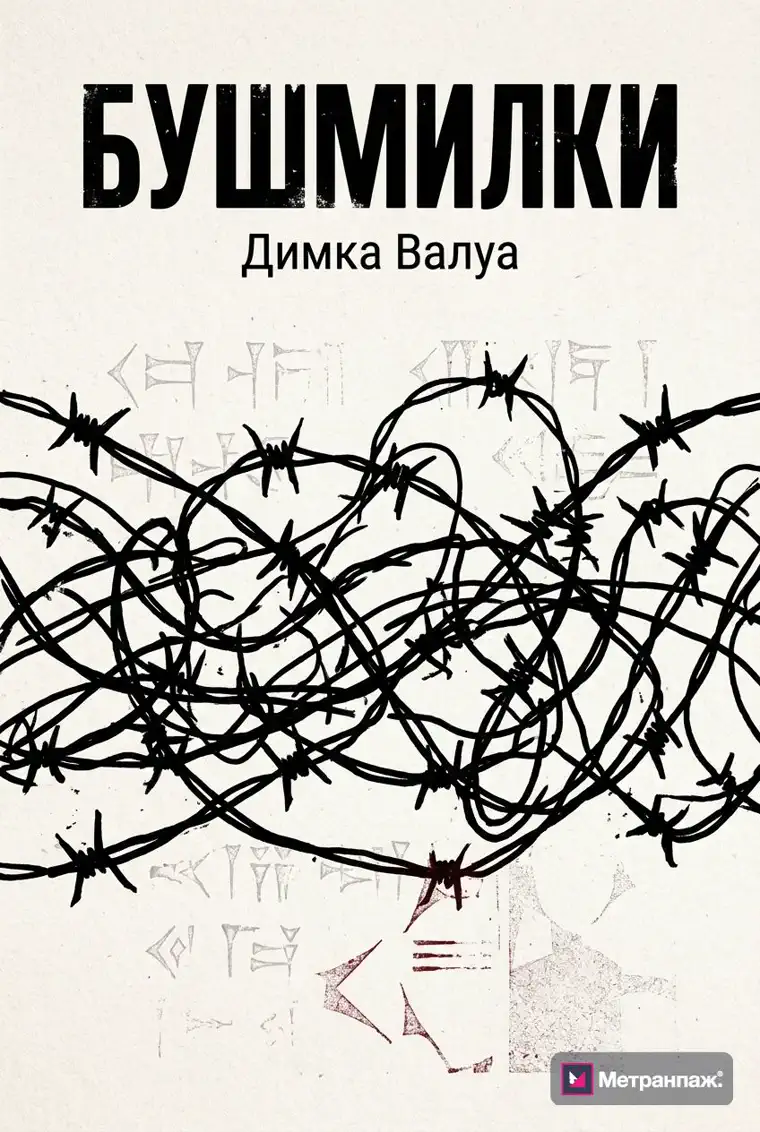 Обложка книги «Бушмилки» в жанре драмы, созданная нейросетью в Метранпаже