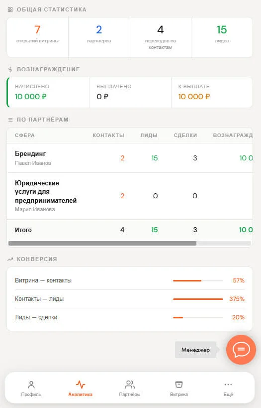 Аналитика и трекинг переходов