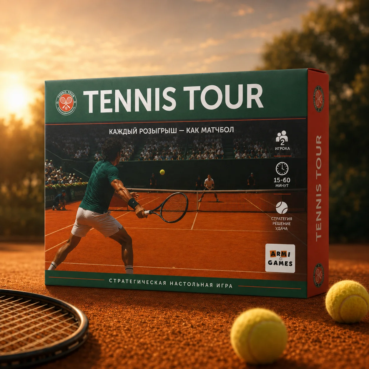 Tennis Tour — коробка настольной игры