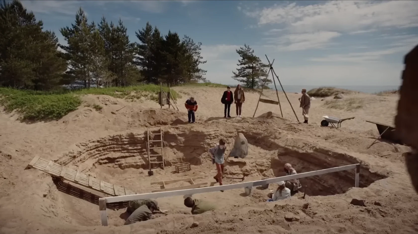 Раскоп сверху