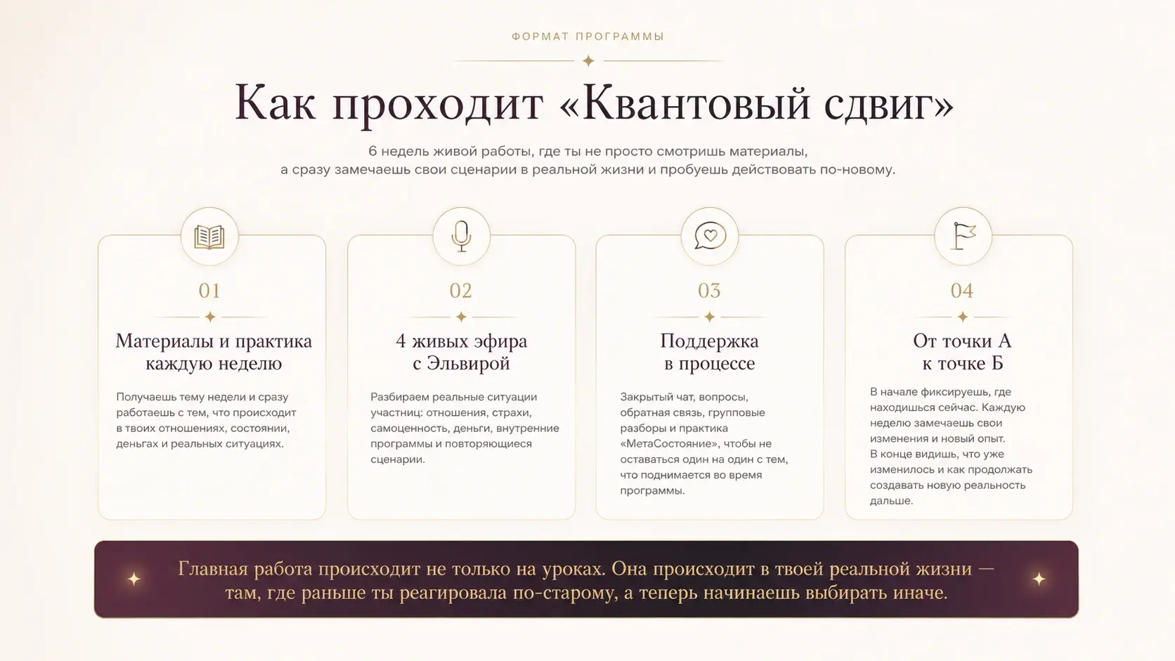 Как проходит Квантовый сдвиг