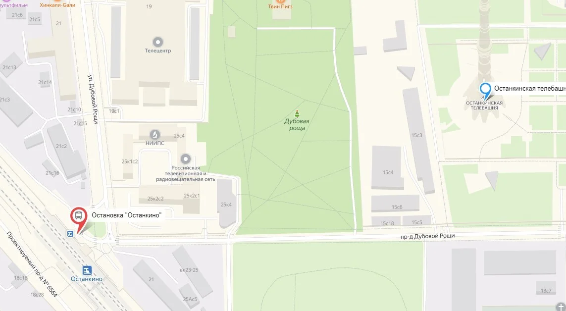 Как добраться до Останкинской башни на автобусе — схема маршрута