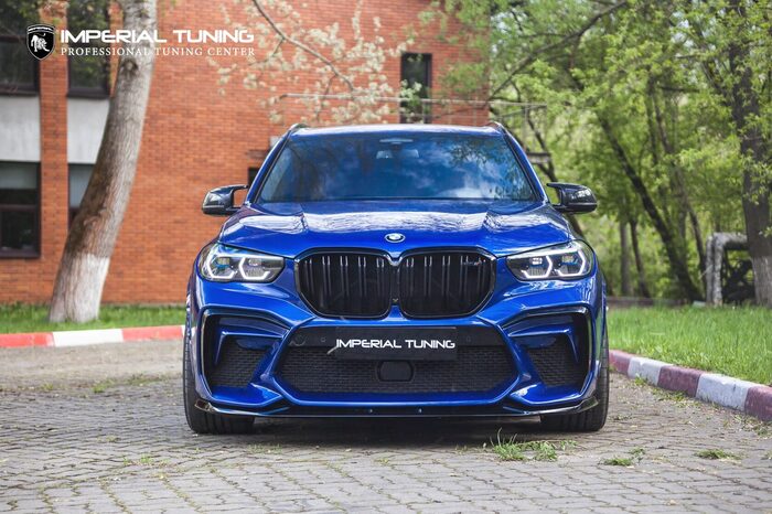 BMW X5 M F95 Imperial Marina Bay Blue Metallic — комплект обвеса Imperial