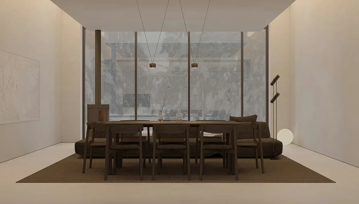Интерьер загородного дома, 157 м²
