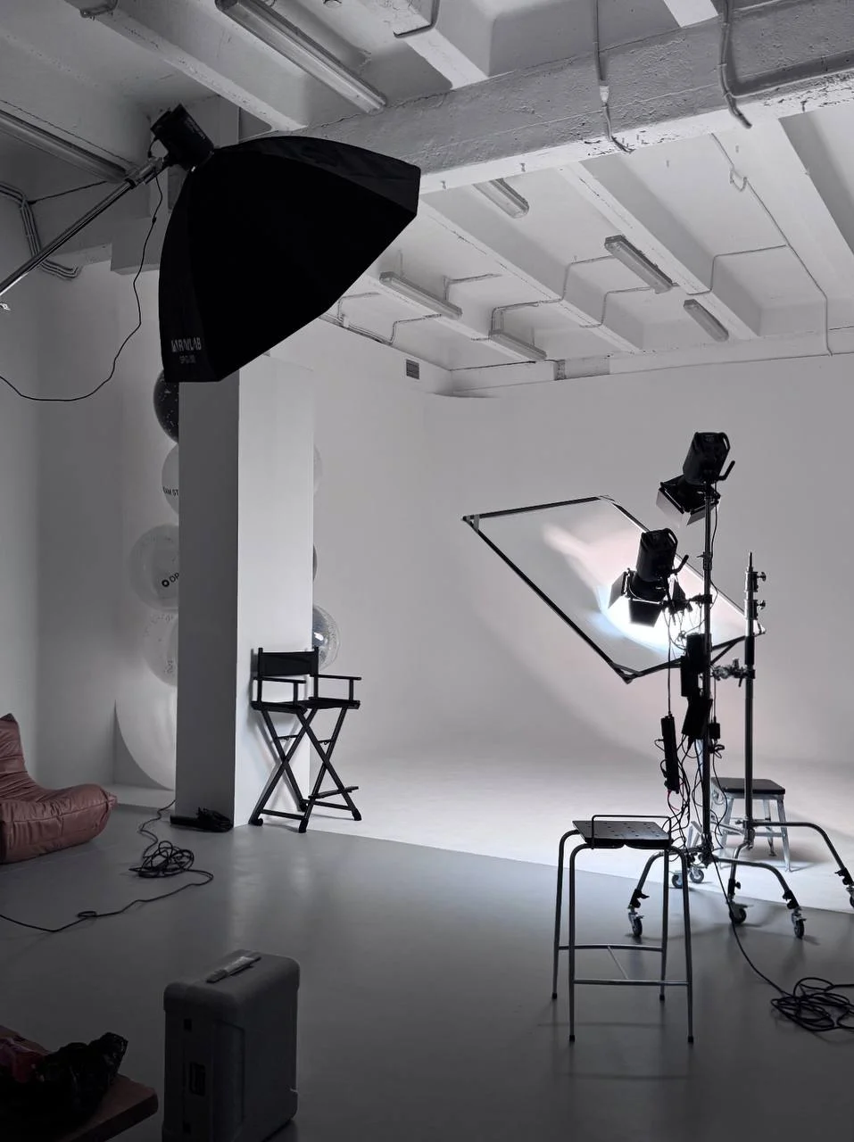 Настройка освещения для съёмки с профессиональными осветителями