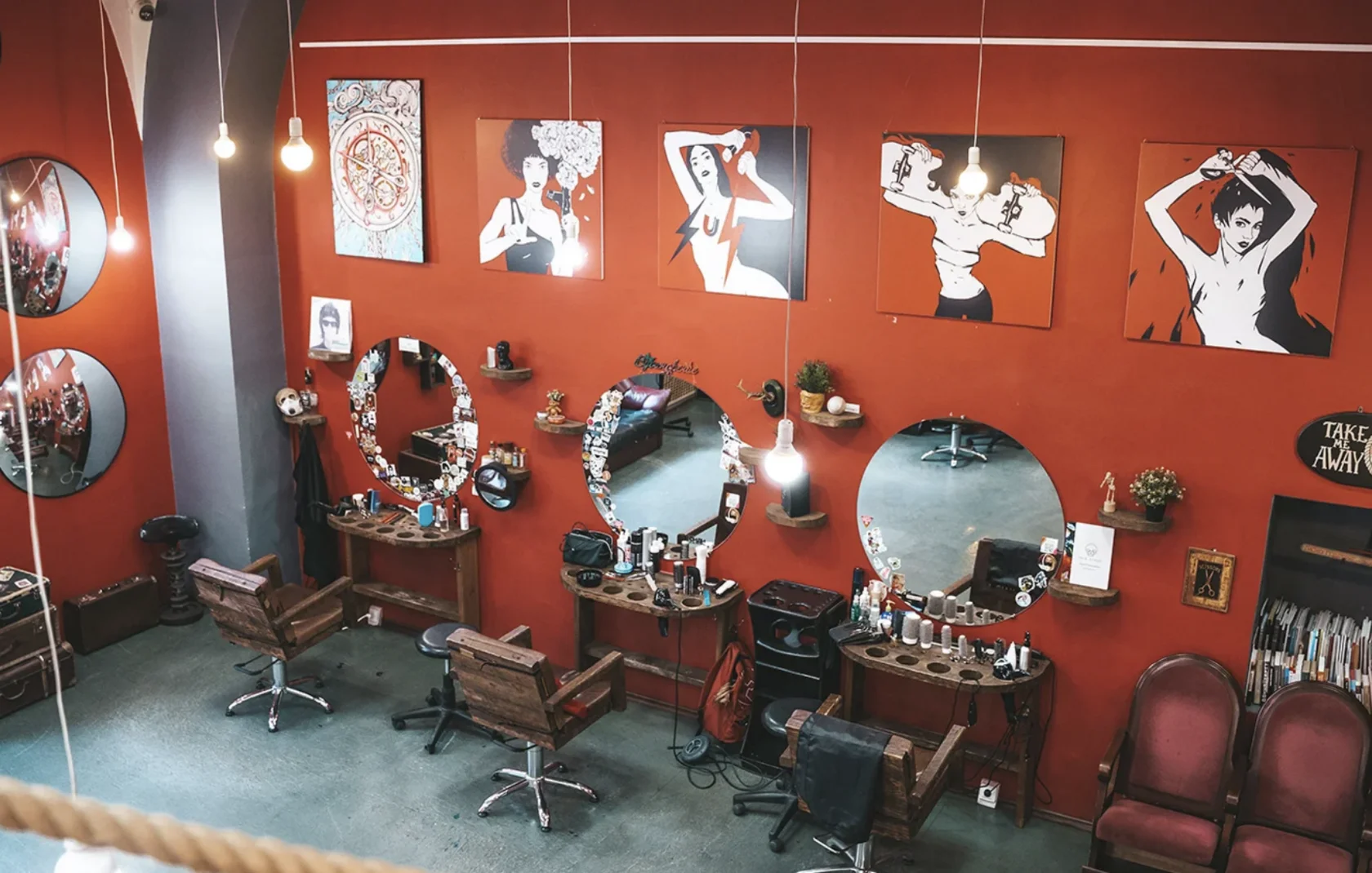 Зал студии HairFcker