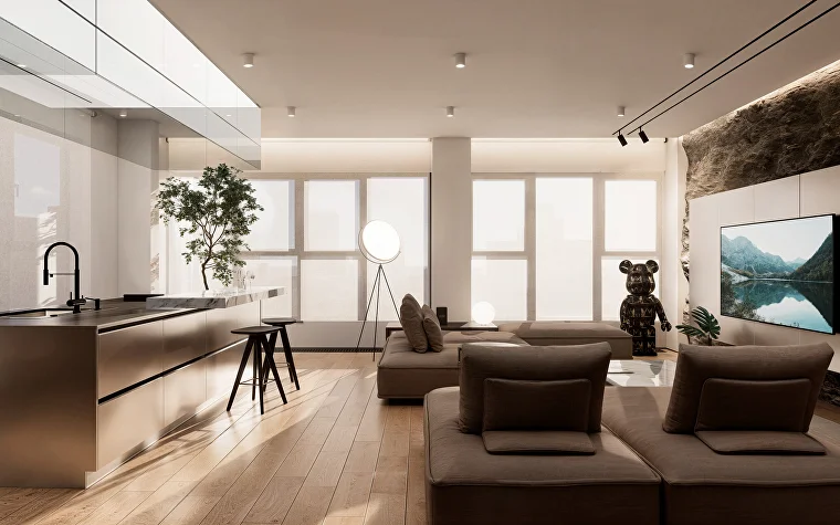 Дизайн интерьера: ЖК REDSIDE, 146 м², Москва