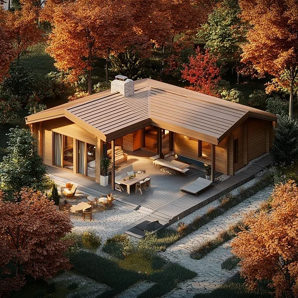 Гостевой дом-баня Honki5 13Х12 с BBQ