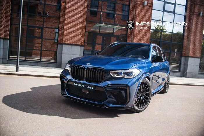BMW X5 G05 Imperial Conrad II Phytonic Blue Metallic — Полный обвес Imperial Conrad II с акцентами Black gloss