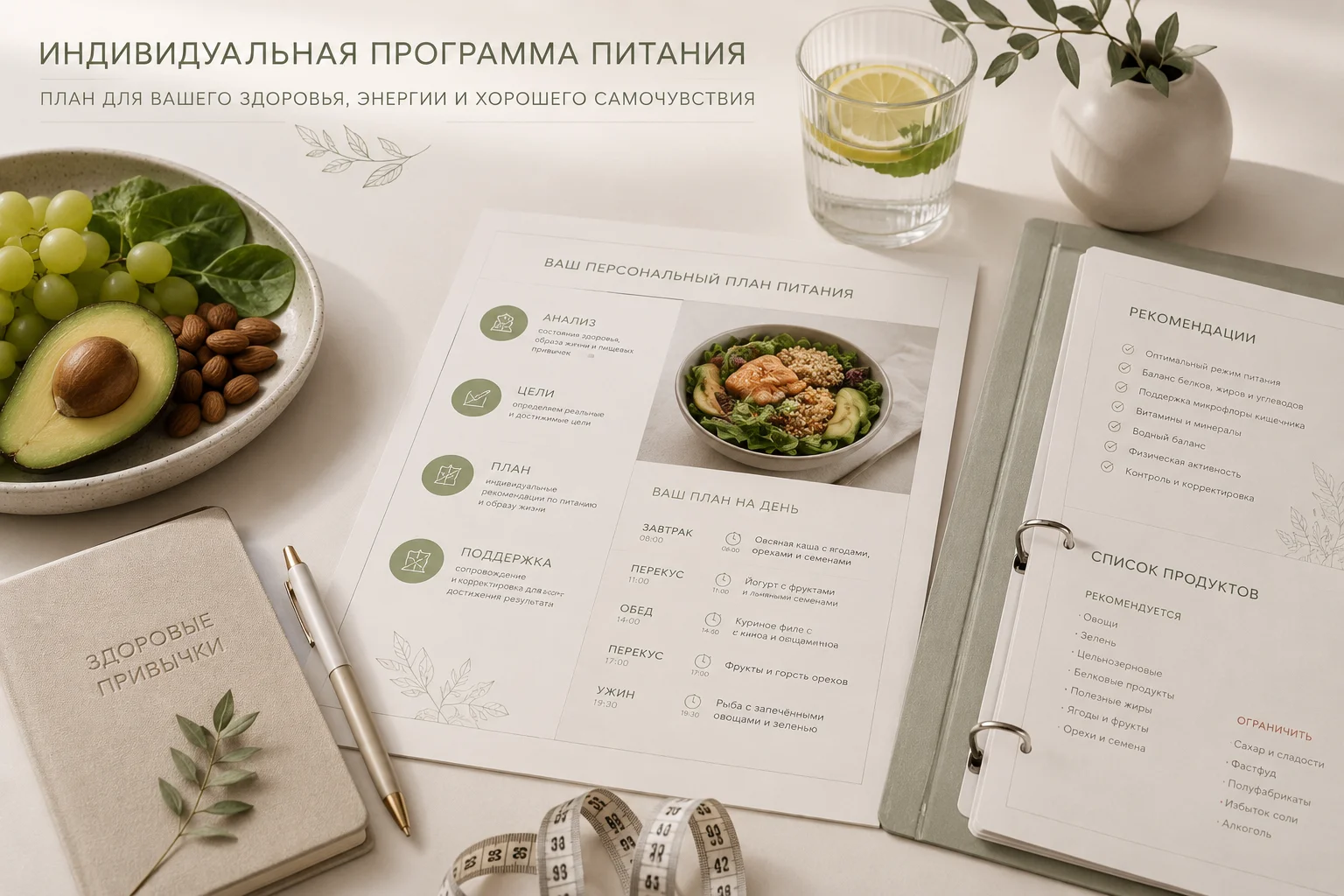 Индивидуальный план питания и полезные продукты