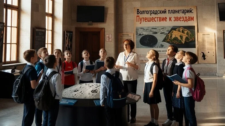 Школьный тур в Волгоград - скульптура Родина-мать на Мамаевом кургане