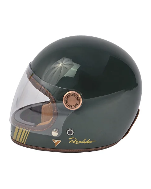 Мотошлем-интеграл BY CITY ROADSTER II 22.06 Dark Green, зелёный — оригинал с сертификатом ECE