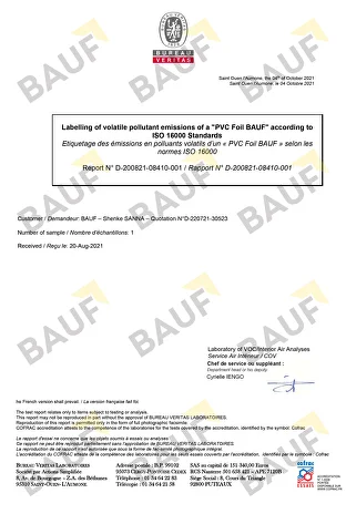 Сертификат BAUF