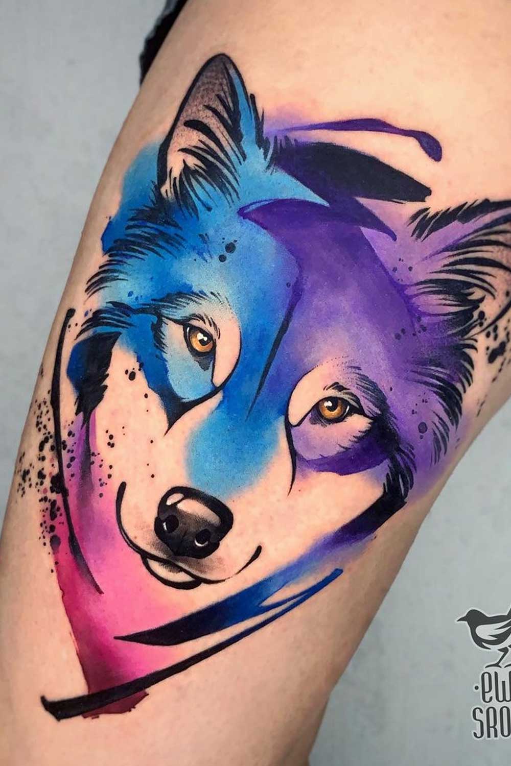 Значение татуировки волк для девушки
