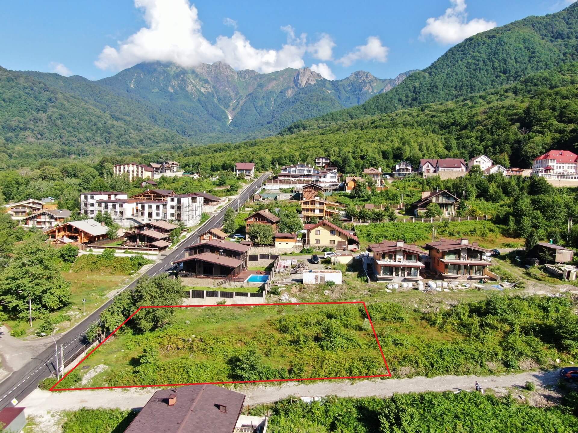 Участок ИЖС Красная Поляна — общий вид