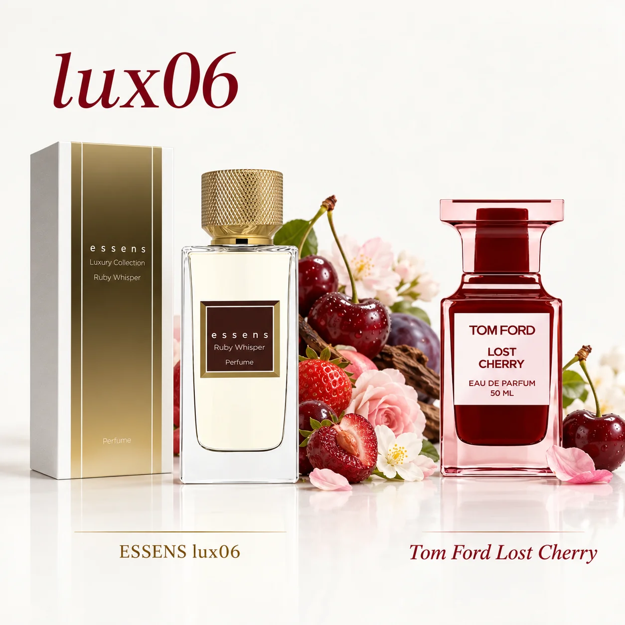 ESSENS LUX06 и Tom Ford Lost Cherry — парфюмерное направление