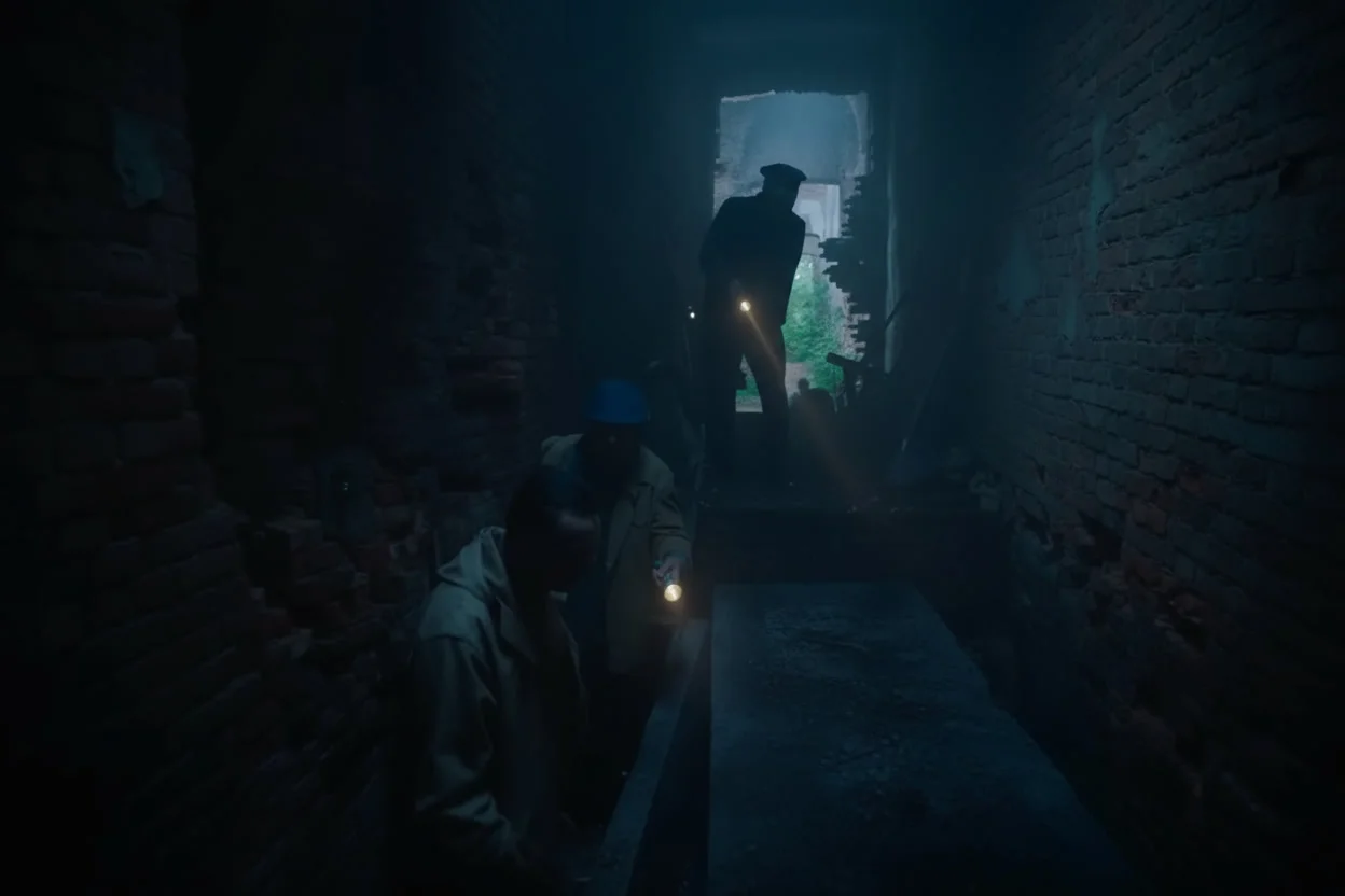 Раскоп внутри замка