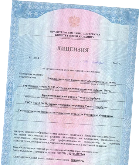 Лицензия на осуществление образовательной деятельности