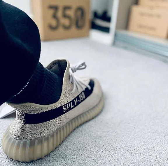 Adidas yeezy boost 350 strisce azzurre sales