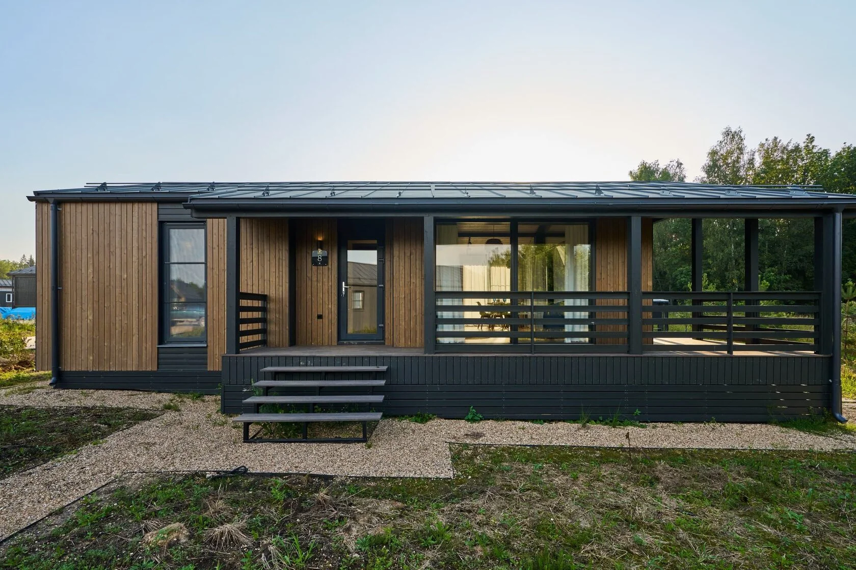 Fertighaus 60 m², 9,3 × 7,7 m