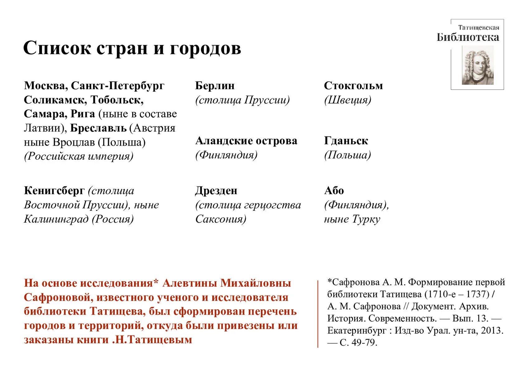 Татищевская библиотека