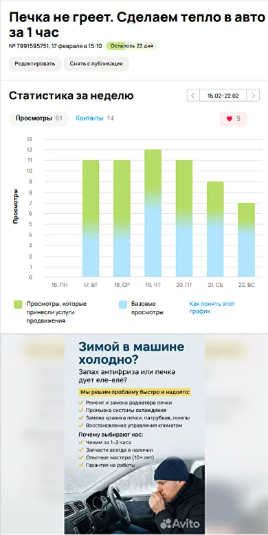 Продающее объявление