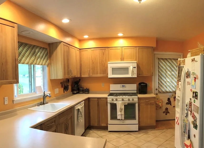 Kitchen before renovation — outdated layout, Edmonds WA