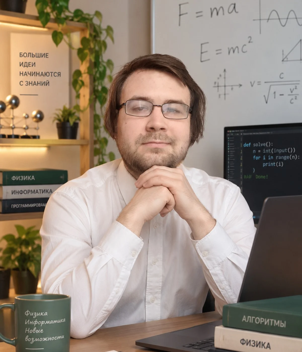 Даниил, преподаватель физики и информатики
