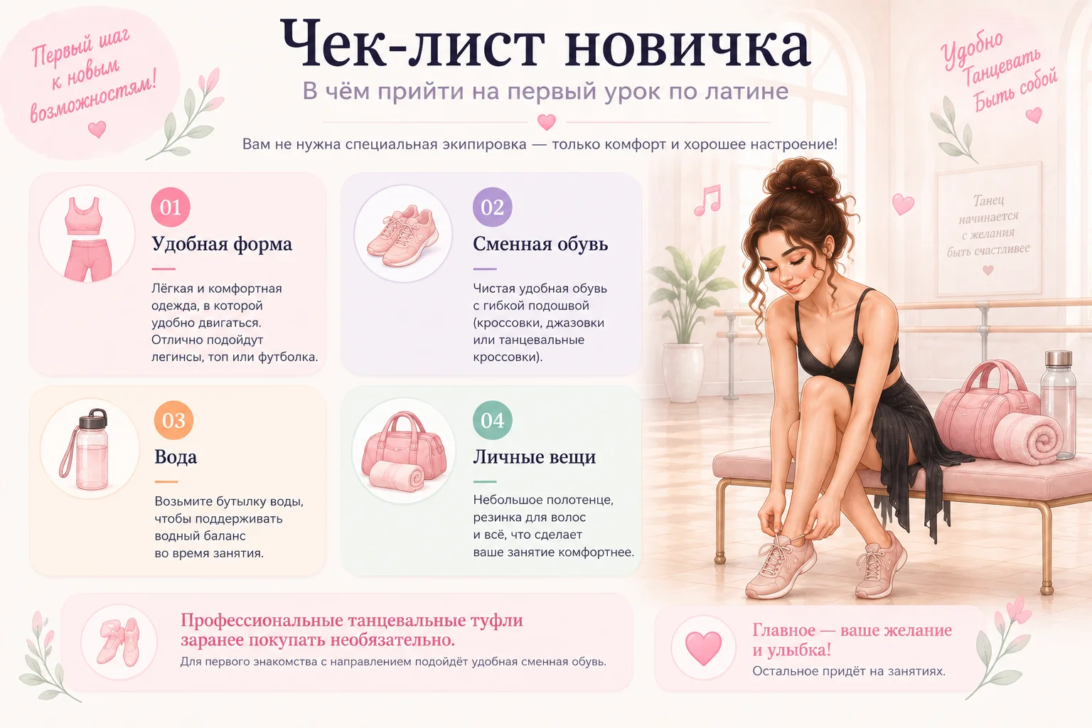 Что надеть на первое занятие латинскими танцами