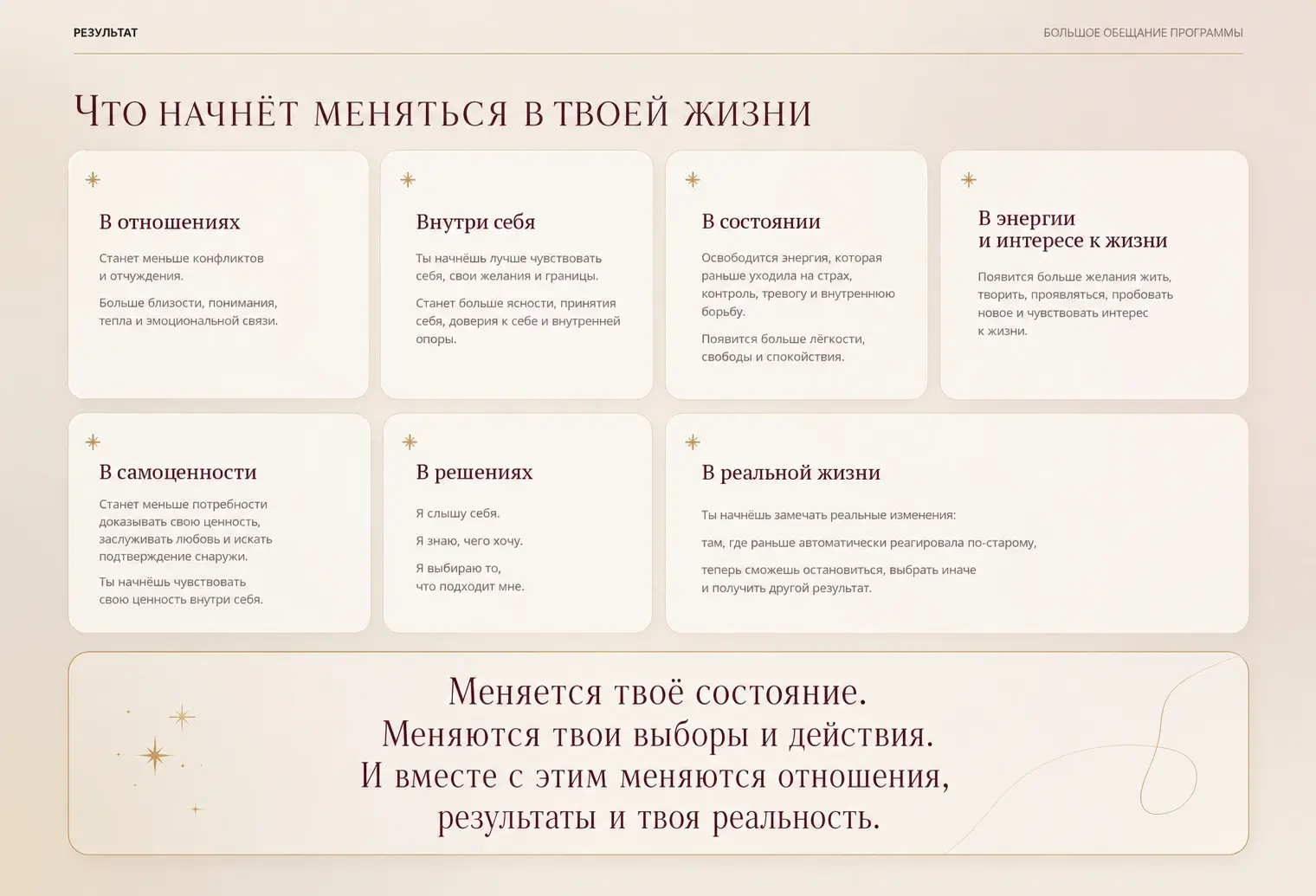 Что начнёт меняться в твоей жизни