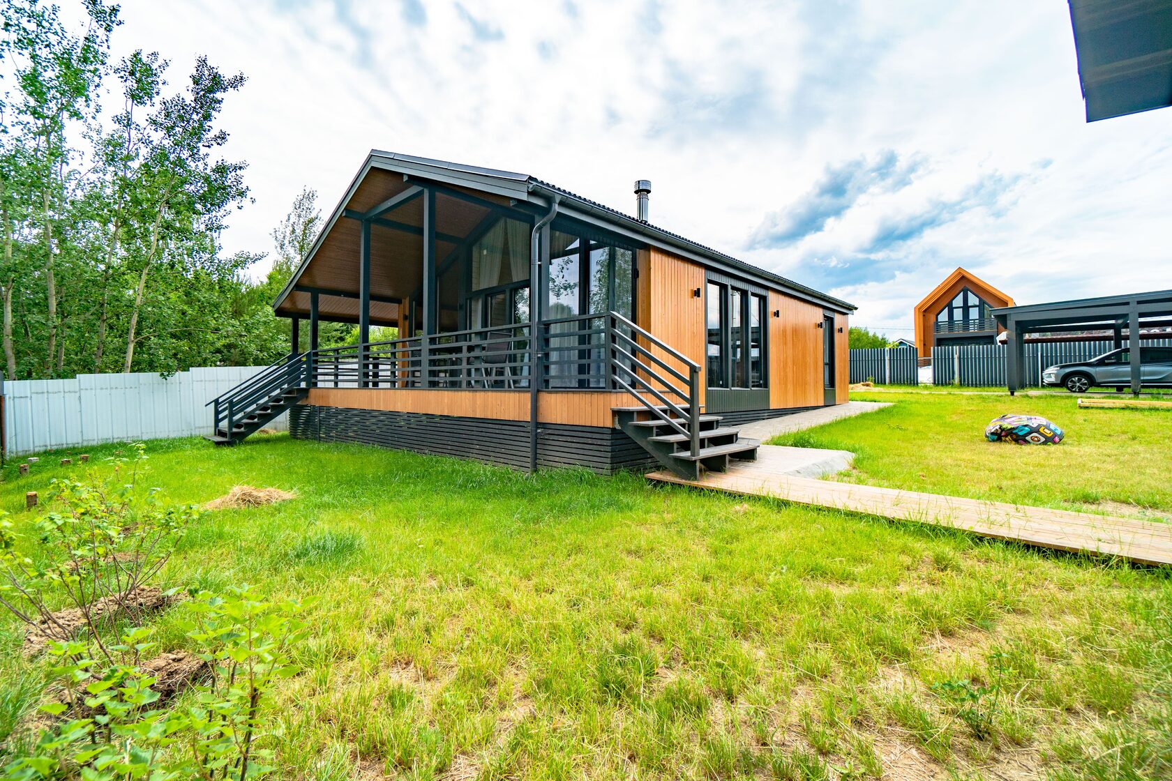 Fertighaus 60 m², 9,5 × 6,5 m