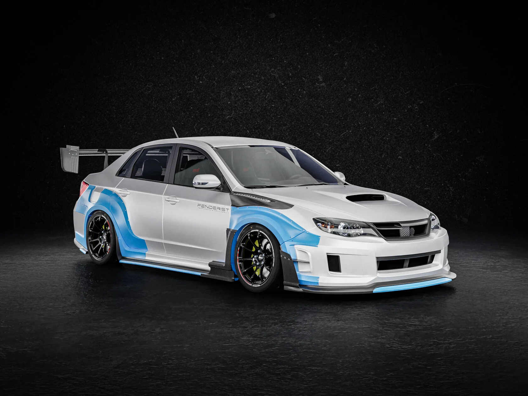 FENDERIST SPEC S SIDE SPLITTERS SUBARU IMPREZA WRX STI GVB/GVF 10-14