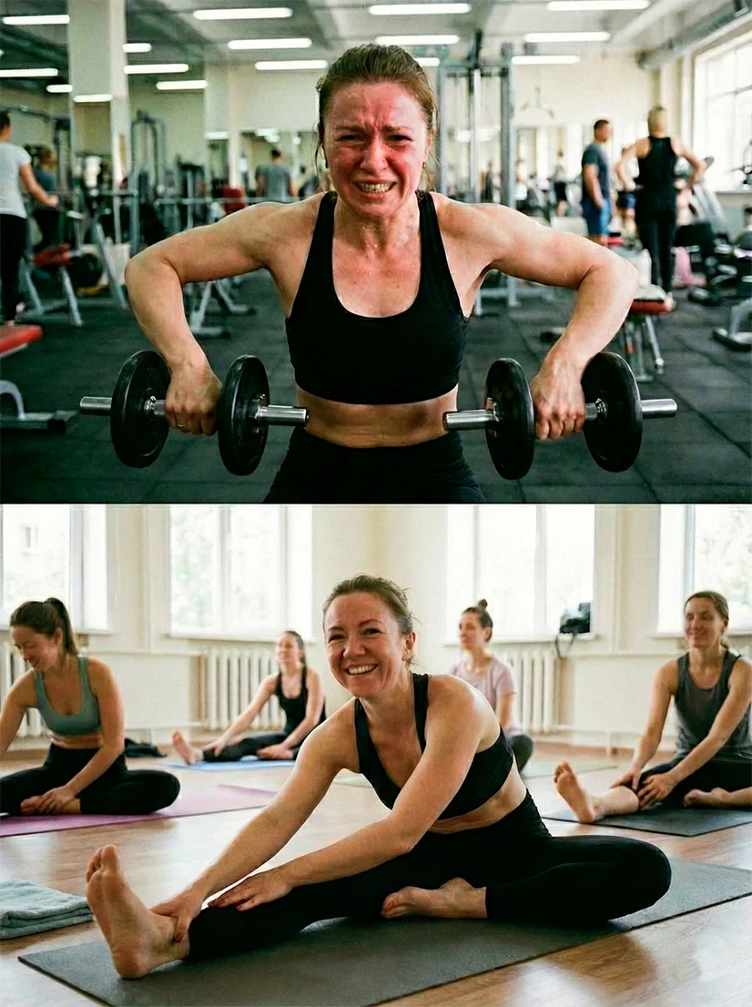 Растяжка в гамаках