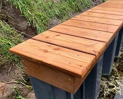 Шапочный брус из лиственницы